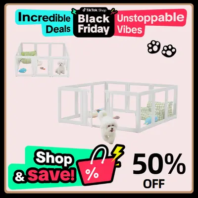 Selected French Bulldog Play Pen TikTok Shop