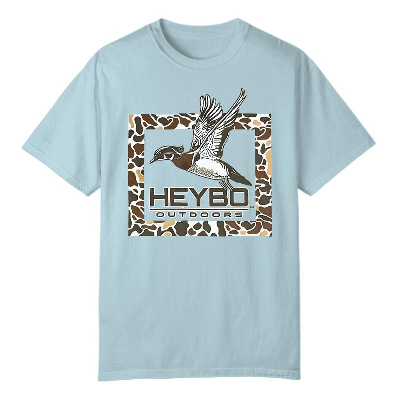 TikTok Shop Heybo Outdoors Shirt Camo Ducks Hunting T Shirt Local Boy Unisex Retro Hunting Outdoors Tshirt Vintage Camo Fishing Crew Neck Teeshirt Classic Hunting And Fishing Boys Tshirt Gifts For Hun...