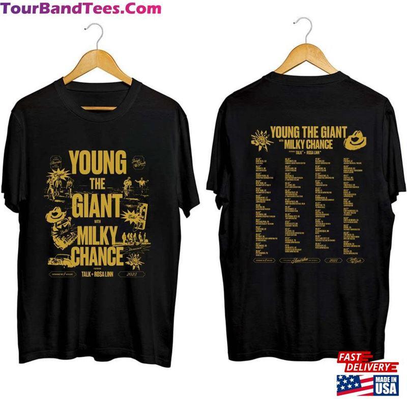 TikTok Shop Young The Giant Milky Chance 2023 Tour Shirt Band Fan T shirt Hoodie