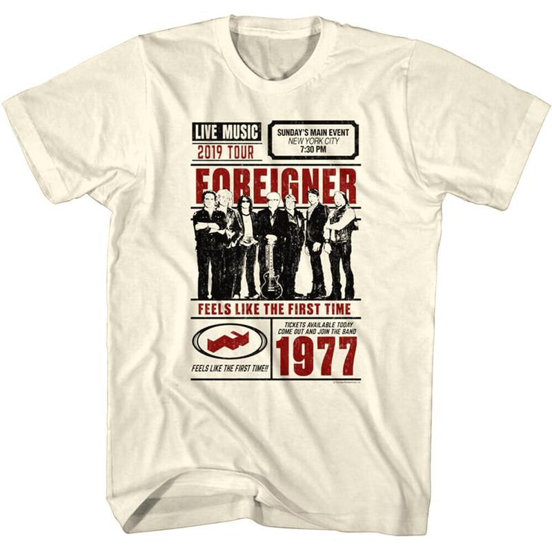 Foreigner t shirt best sale