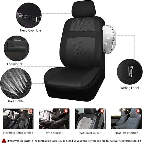 Car seat covers with seat belt holes best sale