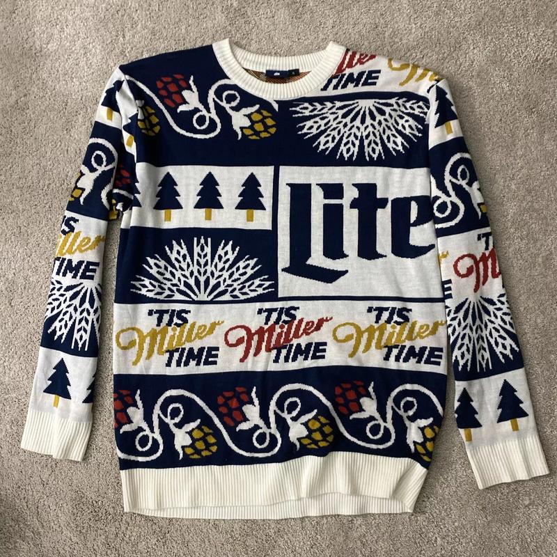 Miller lite holiday sweater best sale