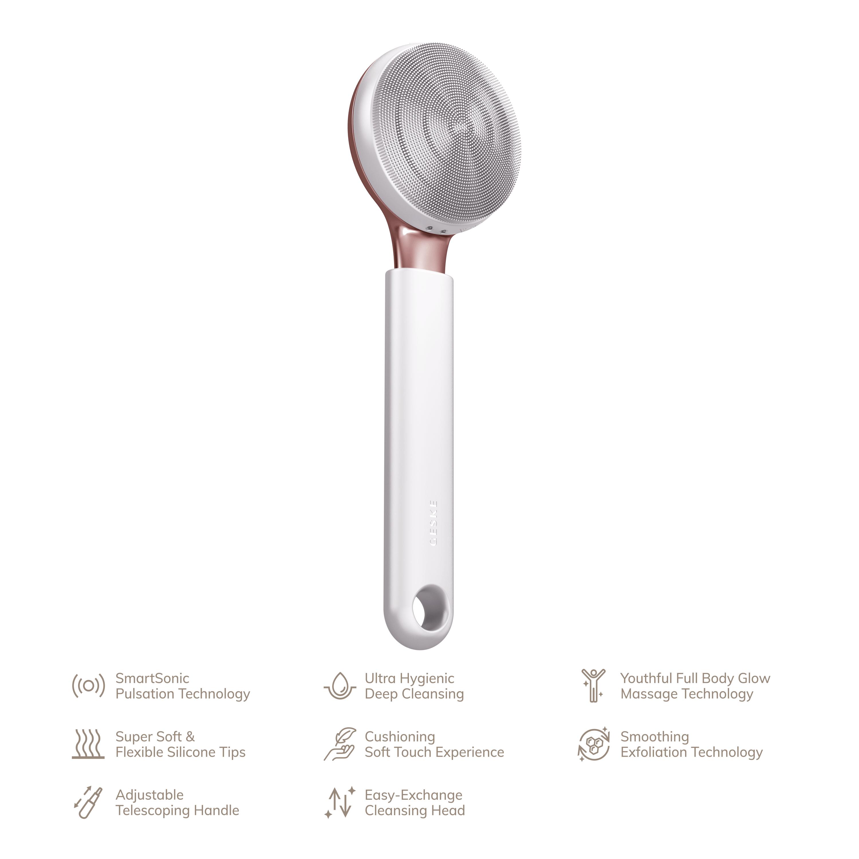 GESKE Cepillo Sónico de Cuerpo Completo y Exfoliante Intensivo 8 en 1 | Cepillo Corporal Eléctrico - Imagen 4 de 35