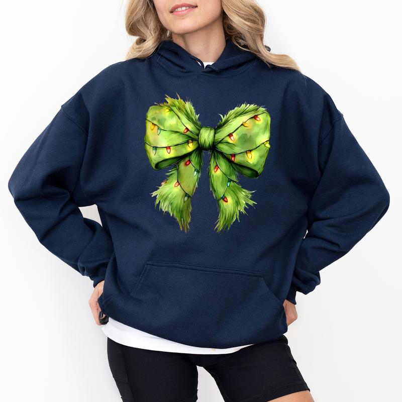 Christmas Coquette Bow Hoodie Christmas Coquette Bow Hoodie