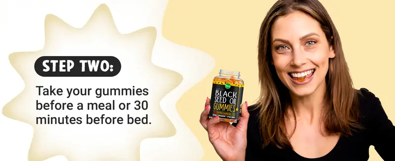 Product Introduction of MAJU Black Seed Oil Gummies, Snack for Hair, Skin, Nails, Gut Gummy (90ct) Supplement 8