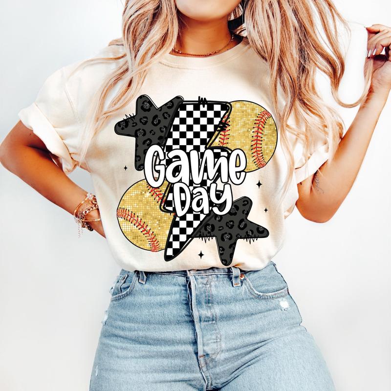 Softball Retro Game Day Tee Softball Retro Game Day Tee