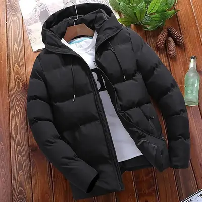 Long Winter Jacket For Men Mens Hooded Extra Long Duck Down Padded