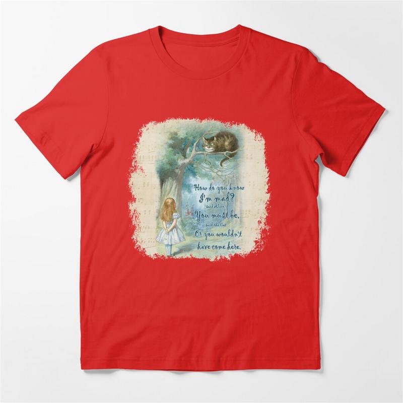Vintage Alice In Wonderland Quote - How Do You Know I'm Mad Vintage Alice In Wonderland Quote - How Do You Know I'm Mad