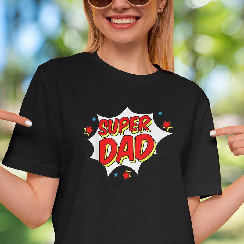 Superhero Super Dad T-Shirt Matching Family Hero Shirts Superhero Super Dad T-Shirt Matching Family Hero Shirts