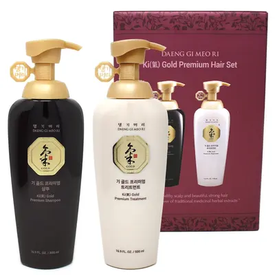 Daeng Gi Meo Ri Ki Gold Ginseng Blossom Shampoo and Treatment 2024 Set