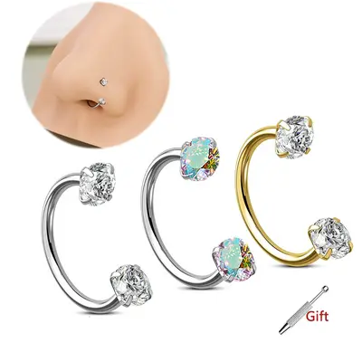 Nose Ring Jewelry Horseshoe TikTok Shop