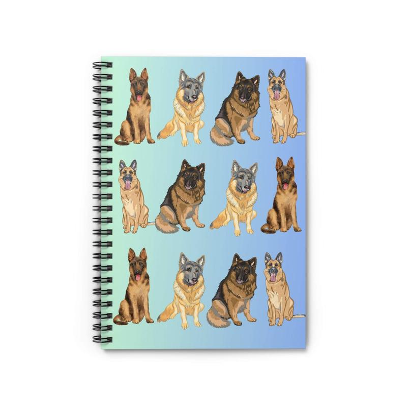 TikTok Shop German Shepherd Notebook Dog Note Book German Shepherd Spiral Notebook Ruled Line Paper German Shepherd Owner Gifts German Shepherd Mom