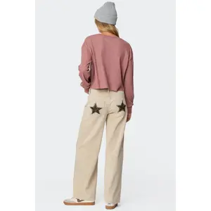 starred jeans-TikTok Shop