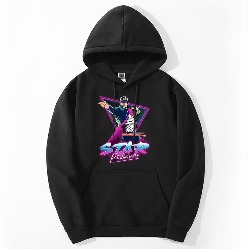 TikTok Shop JOJO s Bizarre Adventure Mens Hoodie Pullover Anime JOJO Printed Male Sweatshirts Fleece Loose Loose Sudaderas Moletom Manga Shirt Anime Shirt Anime Lover Shirt Graphic Anime Tee Manga Shi...