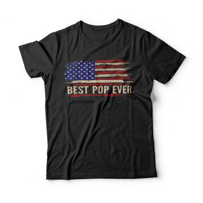 Best Pop Ever Vintage American Flag T Shirt Best Pop Ever Vintage American Flag T Shirt