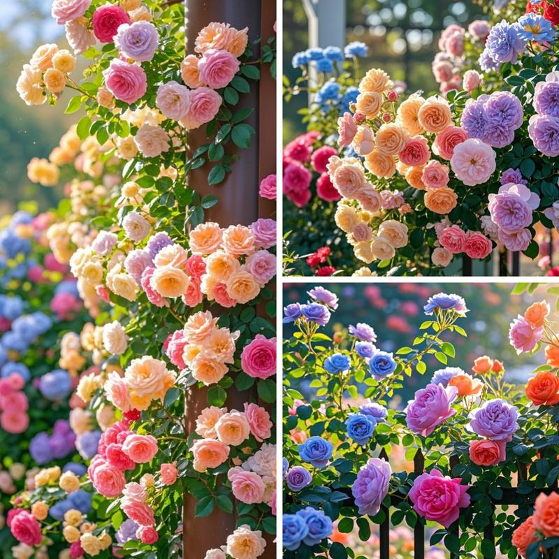 300+ Mixed Climbing Rose Seeds - Heirloom, Non-GMO, Outdoor Planting - USA Grown