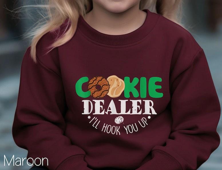 TikTok Shop Girl Scout Sweatshirt Cookie Dealer Shirt Girl scout cookie Sweater Girl Scout Cookie Dealer shirt Cookie Dealer Gift Scout Life Camping Tee