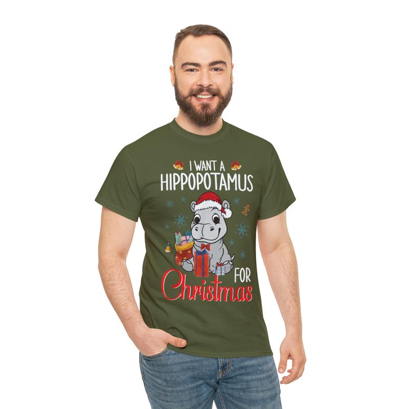 I Want A Hippopotamus For Christmas Xmas Hippo For Kid Women T-Shirt I Want A Hippopotamus For Christmas Xmas Hippo For Kid Women T-Shirt