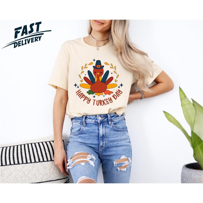 Happy Turkey Day Funny Thanksgiving Gift For Men Women T-Shirt Happy Turkey Day Funny Thanksgiving Gift For Men Women T-Shirt