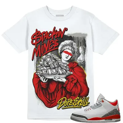 Vintage Jordan outlet 3 Fire Red Big Print Shirt