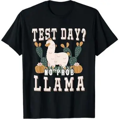 Teacher T Shirt Llama Alpaca Lovers Teaching Exam Testing Teacher T Shirt Llama Alpaca Lovers Teaching Exam Testing
