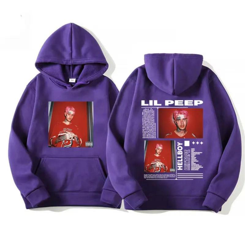 TikTok Shop Lil Peep Hellboy Rap Hoodie Concert Merch Album 90s Graphic Sweatshirt Men s Hip Hop Vintage Fashion Hoodies Harajuku Streetwear