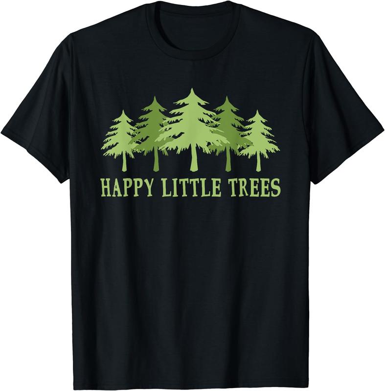 Happy Little Trees T-Shirts Gifts Bob Style Happy Little Trees T-Shirts Gifts Bob Style