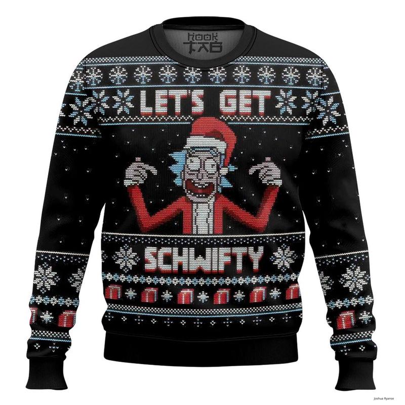 Get schwifty christmas sweater best sale