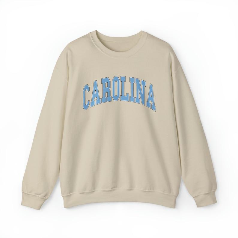 TikTok Shop Retro Carolina Sweatshirt Vintage Carolina Sweatshirt Carolina Crewneck Sweatshirt Carolina Sweater College Student Crewneck