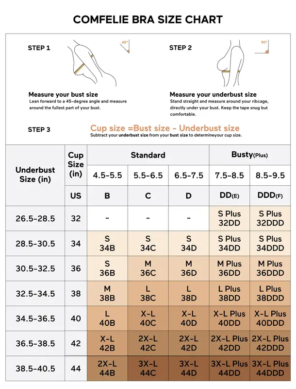 COMFELIE S-3XL Plus Size Wireless Bra for Women ,Seamless Bra with Support Bralette, Comfort Lightly Lined Full Coverage Bra EB061-62, 1 Pack 7