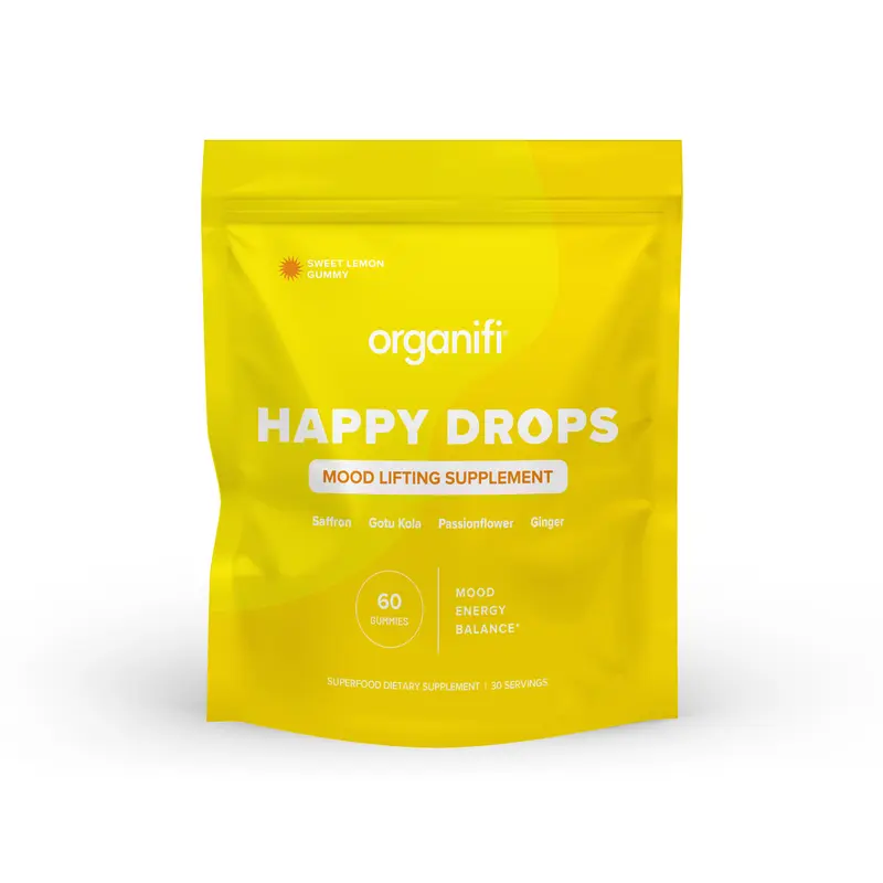 Organifi Happy Drops - Mood Lifting Gummies - Natural Dietary Edible Supplement 0
