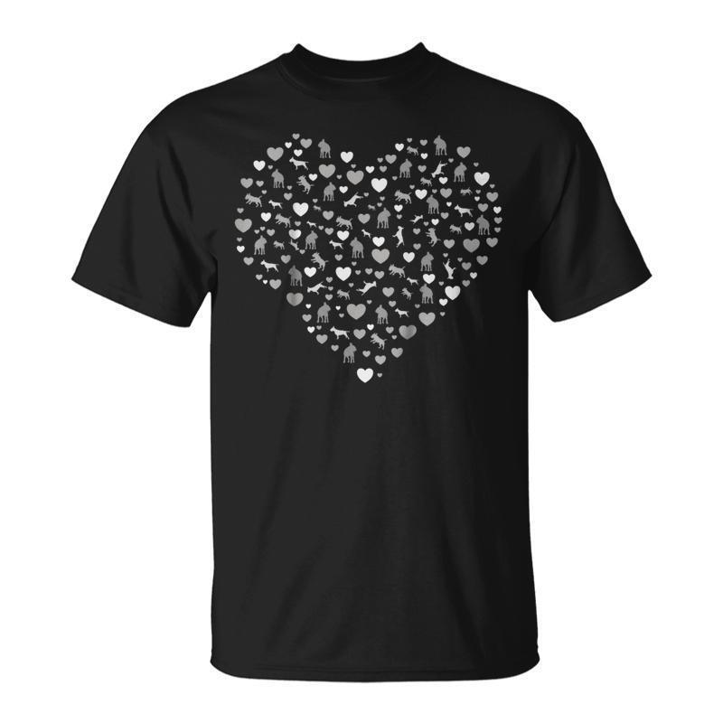 English Bull Terrier Love Heart Shirt - Valentine's Day Gift English Bull Terrier Love Heart Shirt - Valentine's Day Gift