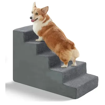 Amazon Step Dog Steps Dog Stairs For Small Dogs, 4-Step Dog Ramp