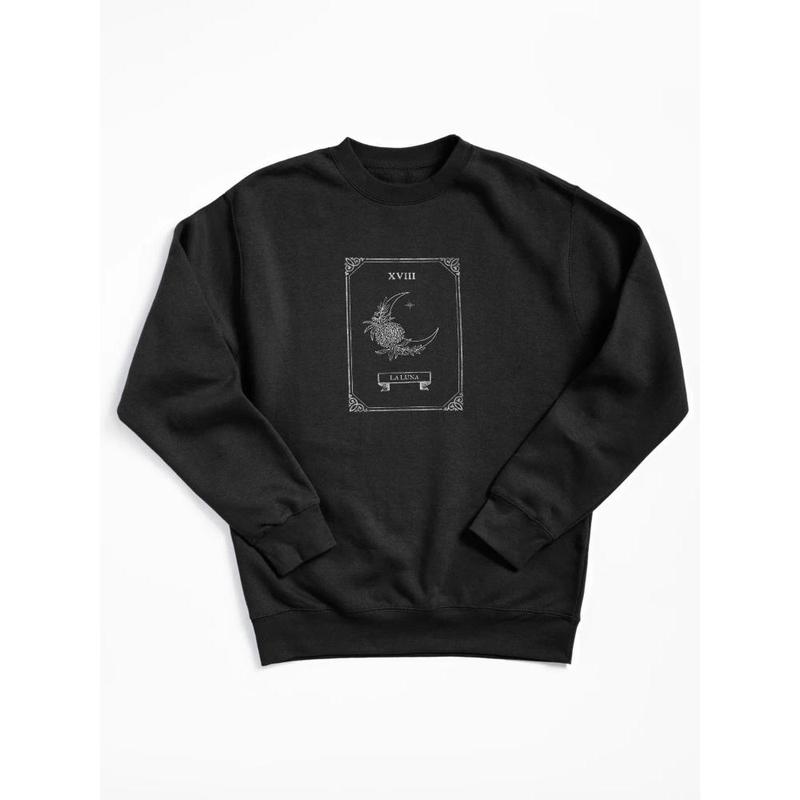 La Luna Tarot Card Vintage The Moon Tarot Card T-Shirt La Luna Tarot Card Vintage The Moon Tarot Card T-Shirt