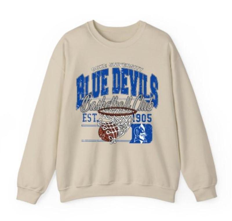 Duke University Blue Devils Basketball Unisex Sweatshirt Duke University Blue Devils Sweatshirt