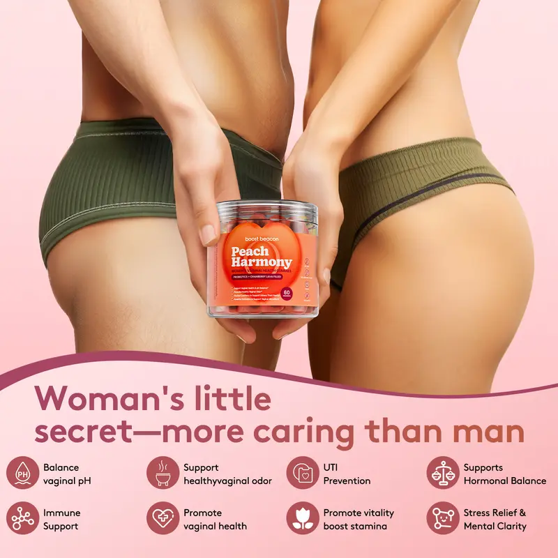 Product Introduction of Boost Beacon Women's Probiotic Gummies for Feminine Health | Cranberry Gummies for pH Balance & UTI Prevention | Vitamin C | Hormonal Support | 60ct Supplement Natural 20