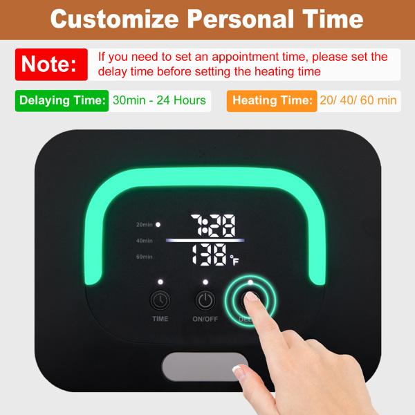 TikTok Shop Large Hot Luxury Towel Warmer Bucket Timer Electric Towel Warmer for Bathroom 22 Liter Capacity Spa Like Electric Towel Warmer with detachable hooks and cord wrap