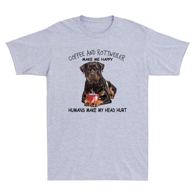 Dogs & Coffee Make Me Happy Humans Make My Head Hurt T-Shirt Dogs & Coffee Make Me Happy Humans Make My Head Hurt T-Shirt