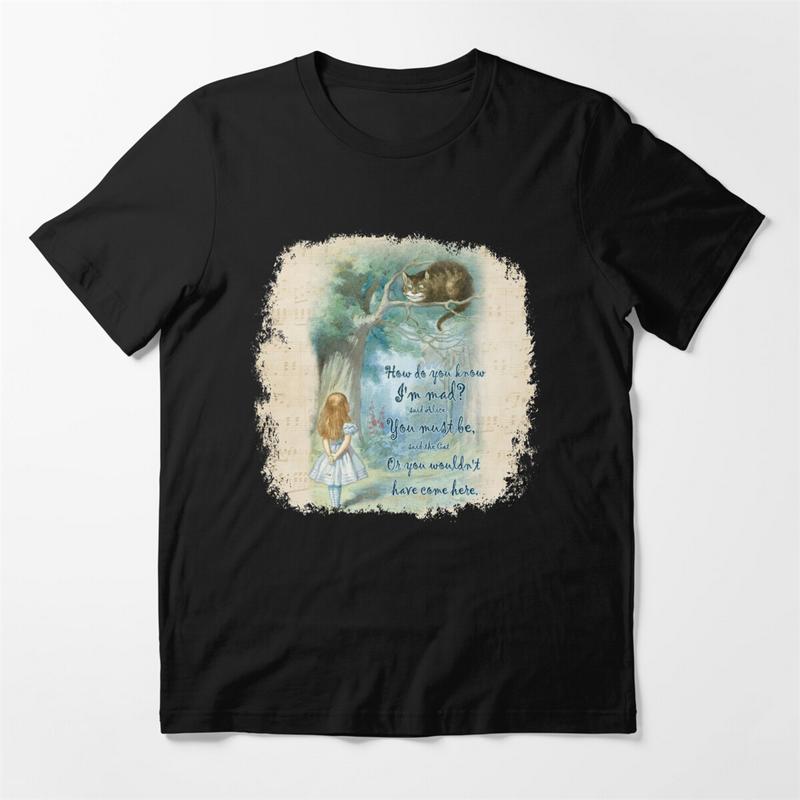 Vintage Alice In Wonderland Quote - How Do You Know I'm Mad Vintage Alice In Wonderland Quote - How Do You Know I'm Mad