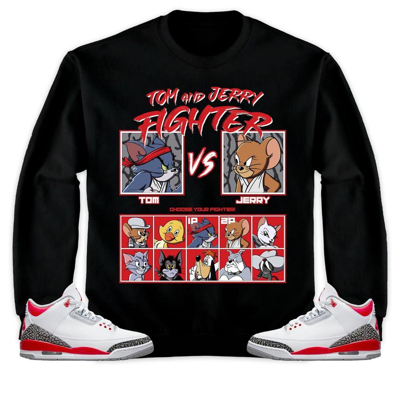 Shirt To Match Jordan 3 Retro Fire Red - Melanin Rugrats Kids 90's Got Em 2 - Fire Red 3s Gifts Unisex buying Matching 3D Sweater