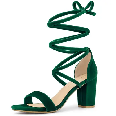 Emerald green peep toe heels best sale