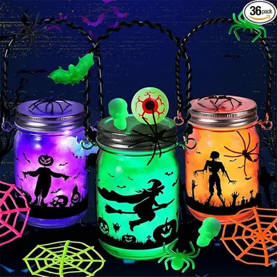 Johanna Parker Halloween Glass Jars Set of 2024 3