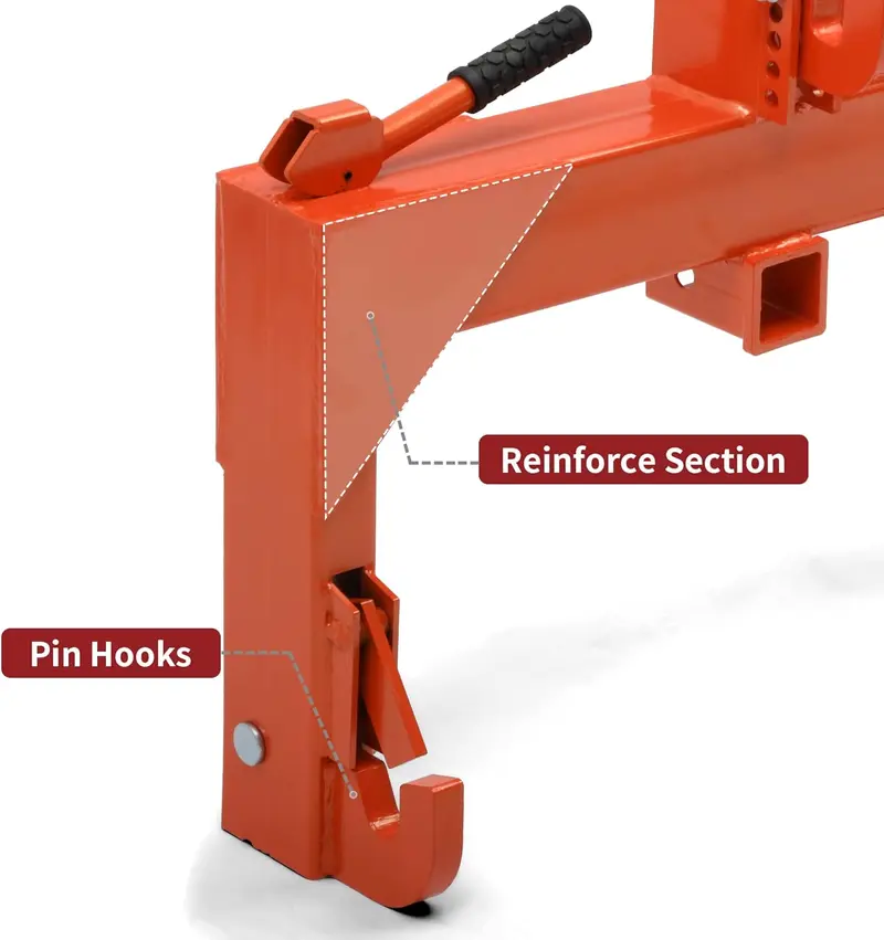 Product Introduction of YITAMOTOR 3 Point Quick Hitch Attachment for Category 1 Tractors. 3000LBS Heavy Duty 3 Pt Tractor Hitch with 2" Receiver. Adjustable 5 Level Bolt for Farm & Ranch Equipment 5