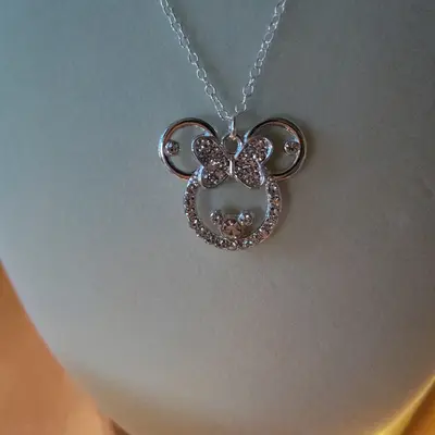 Minnie Mouse Birthstone discount Necklace by CRISLU – Rose Gold