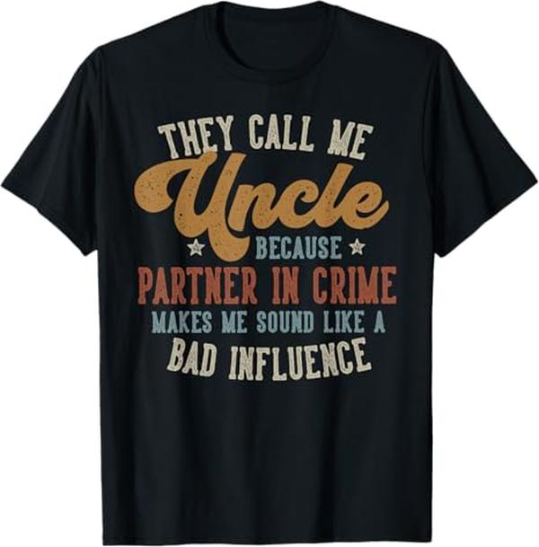 Funny Uncle Gift Shirt, Uncle Partner In Crime Shirt Funny Uncle Gift Shirt, Uncle Partner In Crime Shirt