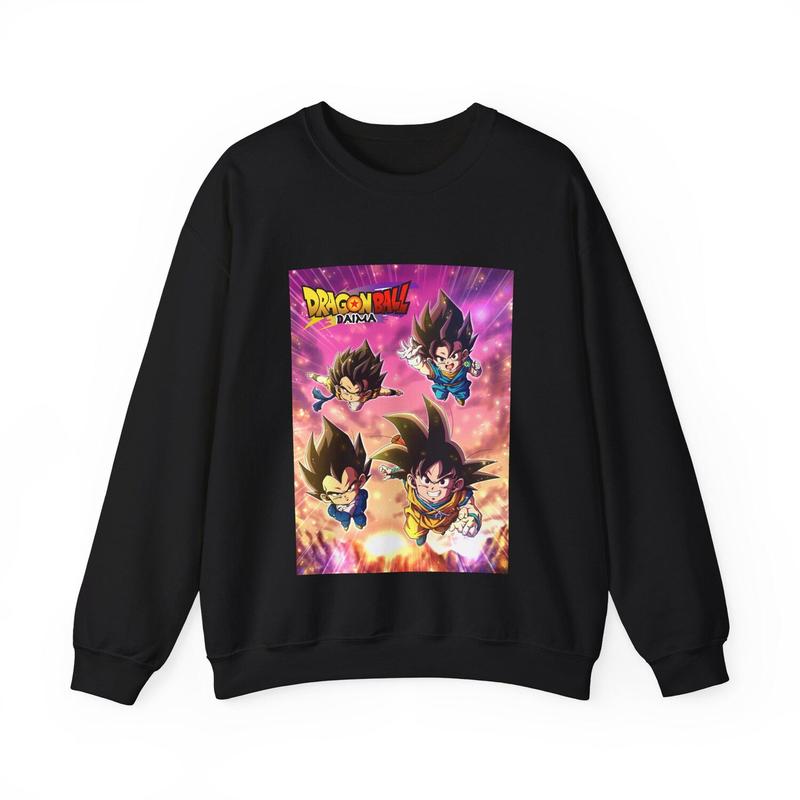 TikTok Shop Dragon Ball Daima Sweater Unisex Anime Goku Vegeta Vegetto Gogeta Pullover Jumper Warriors Z Dragon Ball Z Limited edition sweatshirt 1