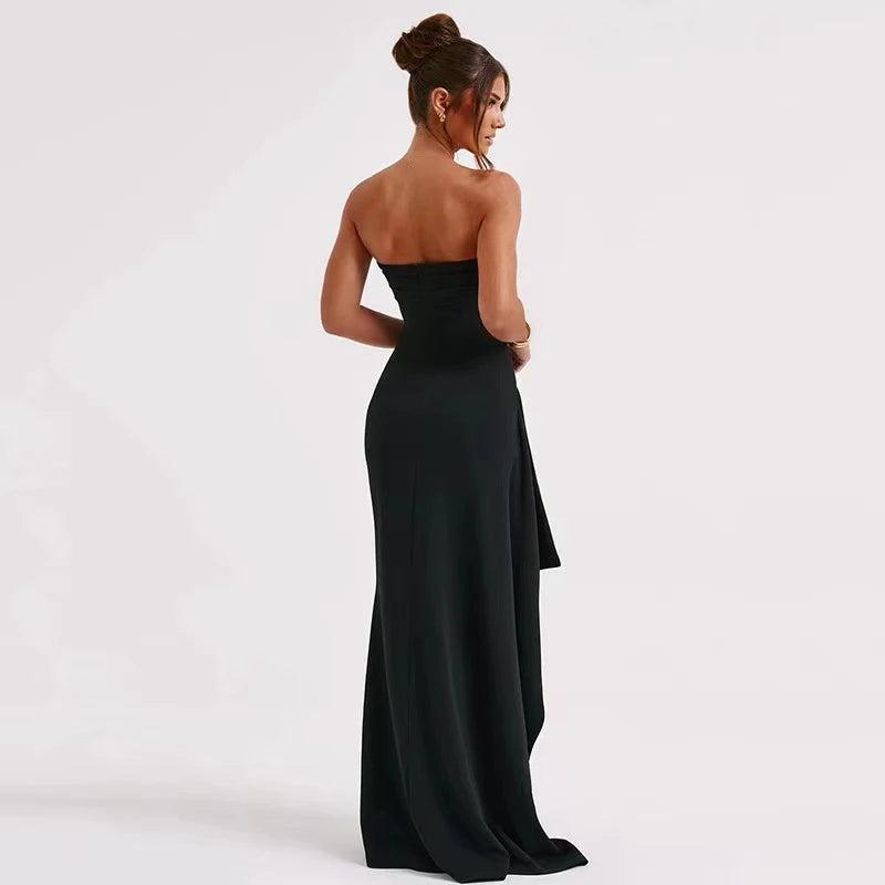 TikTok Shop Anastasia Maxi Dress Women s Formal Wear for Evening Parties Fabric Womenswear Slim