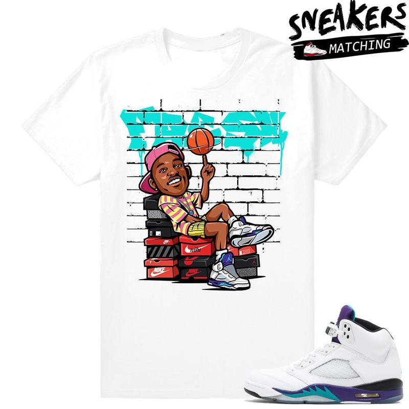 TikTok Shop Match Jordan 5 Grape Vintage Tee Unisex T shirt