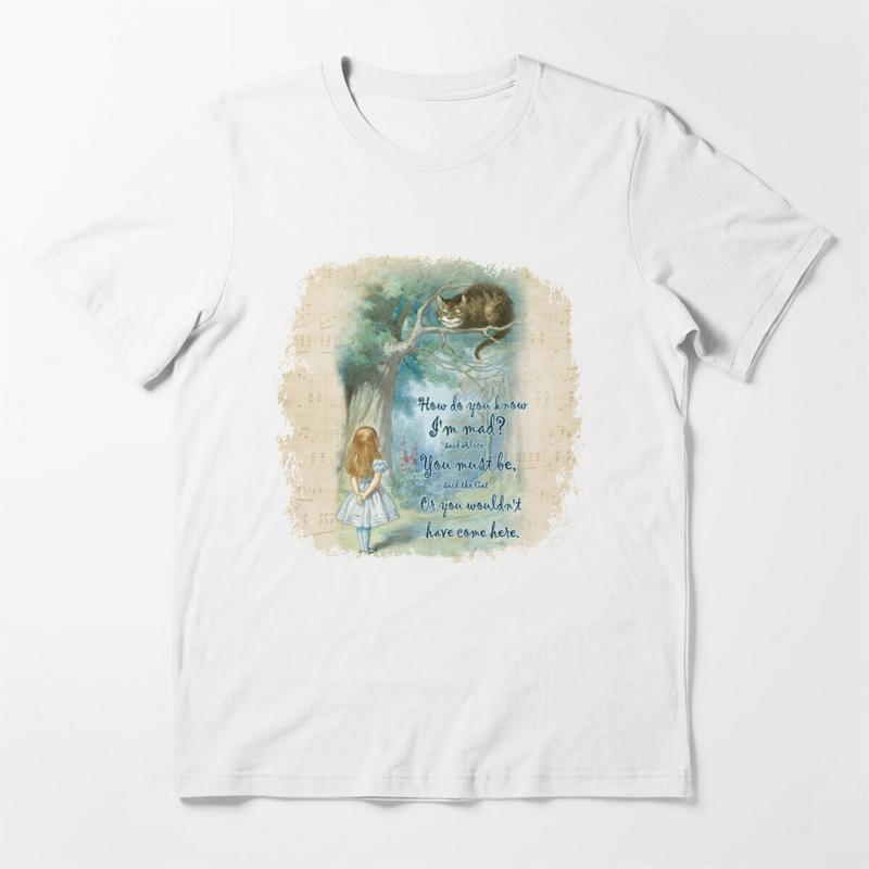 Vintage Alice In Wonderland Quote - How Do You Know I'm Mad Vintage Alice In Wonderland Quote - How Do You Know I'm Mad