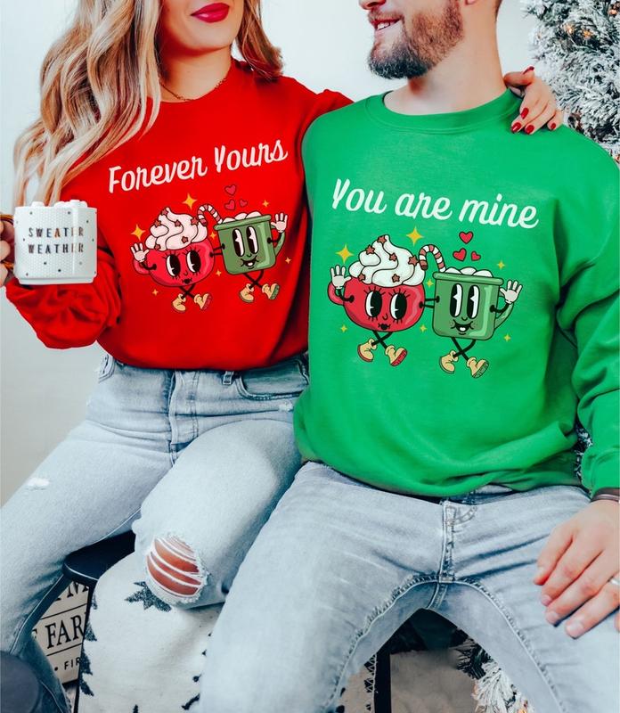 TikTok Shop Fun Couple Christmas Cute Couples Christmas Sweaters Couple Christmas Sweaters Christmas Party Sweatshirts Matching Christmas Sweatshirts